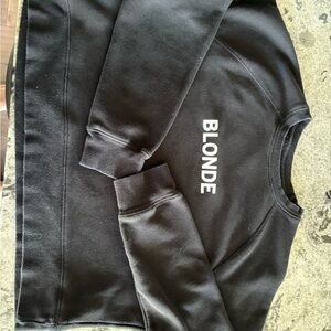 'BLONDE' Print sweatshirt- ladies size L/XL